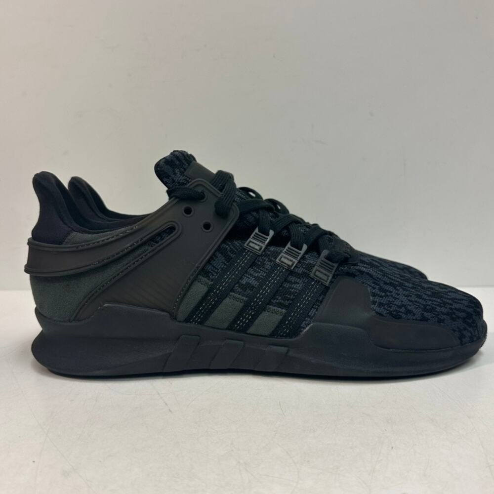 NWOT adidas Originals EQT Support ADV Core Triple Black Friday Knit Sneaker 14